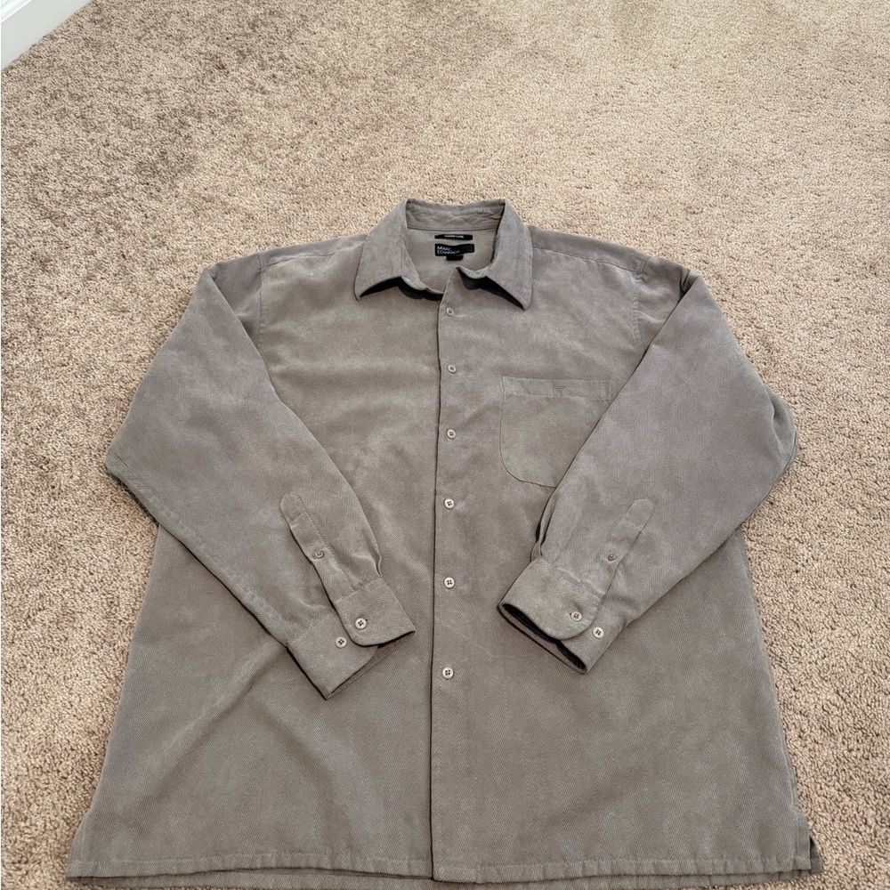 Men's Gray Button-Up Jacket